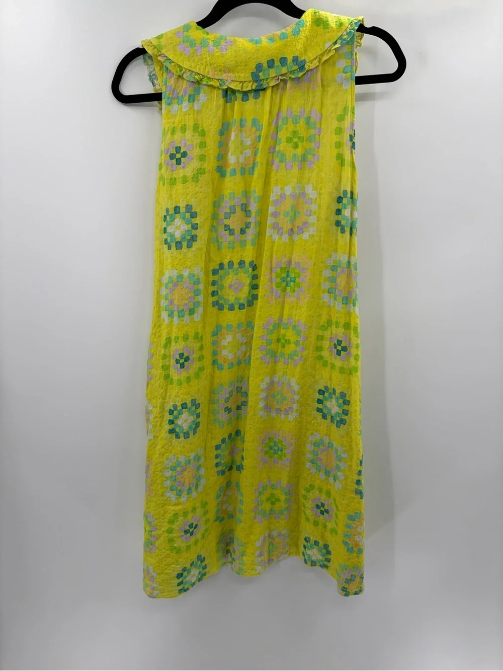 Rachel Antonoff bohemian Tanya trapeze sleeveless ruffle collar dress size xl - Picture 10 of 15